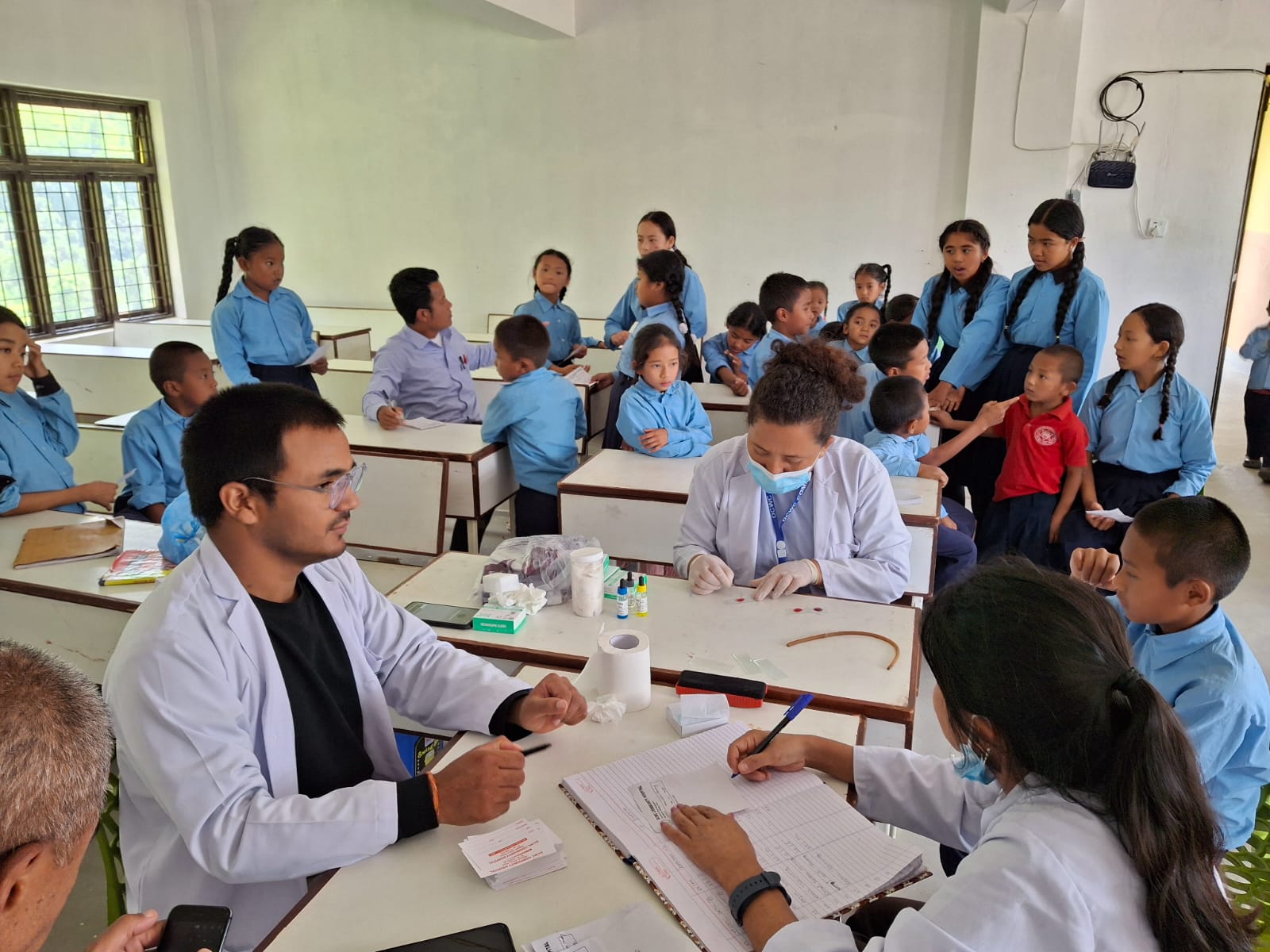 Health Awareness & Blood Group Identification Program at Shree Antarastriya Yuwa Barsa Madhyamik Vidyalaya